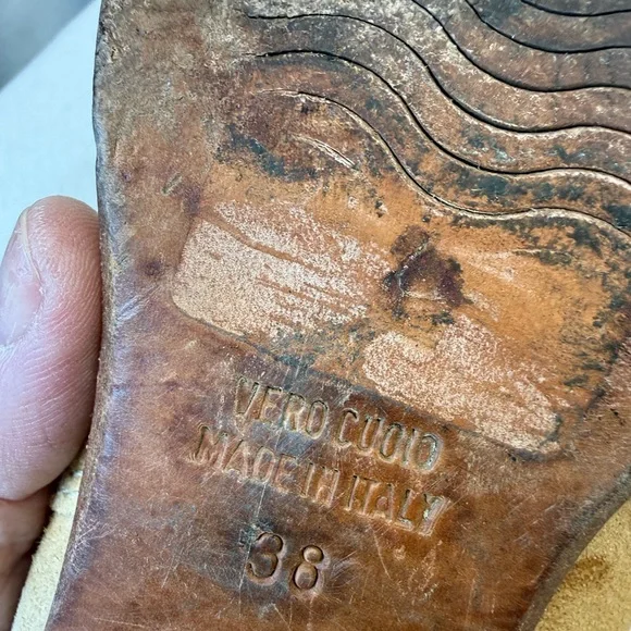 Coastal Cowgirl Suede Western Style Boots Sundance Catalog Side Zip Pointy Toe - Picture 6 of 9